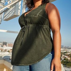 Torrid | EMMA BABYDOLL CHALLIS TUNIC TOP